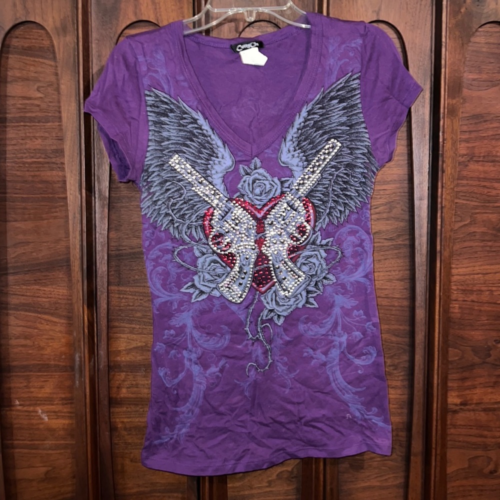Super cute bling t-shirt Ladies size small
